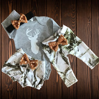 Snowfall Pant & Fawn Spot Headband/Bloomer Set Option