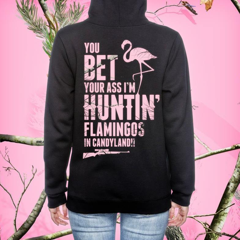 Country Angel Hunting Flamingos