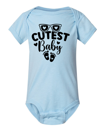 Cutest Baby Bodysuit with Pink & Blue Options