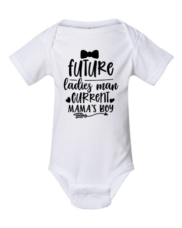 Future Ladies Man Bodysuit White