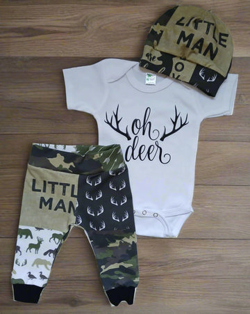 Woodland Little Man Pant Set-3 PIece