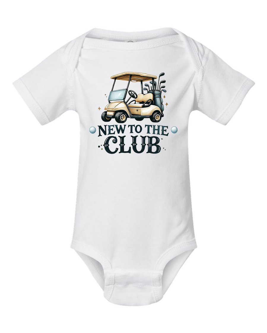 Welcome To The Club Baby Golfing Bodysuit