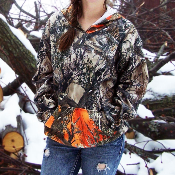 Women's Hooded Camo Sweatshirt